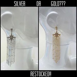 Shooting Star Earrings select Gold or Silver,NWT-Boutique